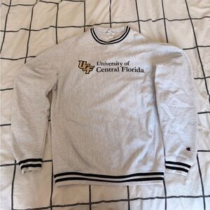 Vintage Champion Gray UCF Men's Crewneck Sweater